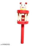 Natural Coloured Wooden Handmade Rattles - Image 2